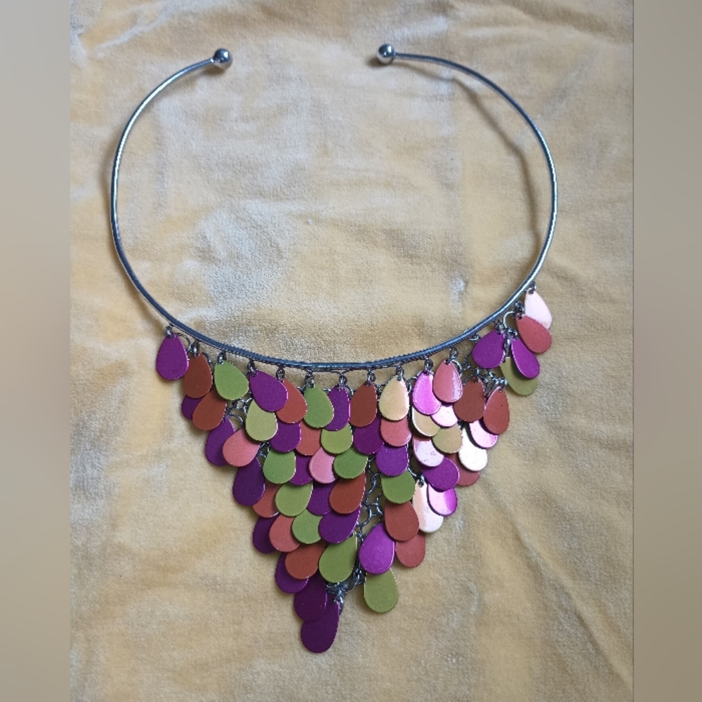 Colorful Teardrop Necklace